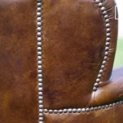 PIB Fauteuils Fauteuil Du Professeur En Cuir Marron -Chaise Soldes Magasin fauteuil du professeur en cuir marron 4