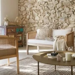 Maisons Du Monde Fauteuils Fauteuil écru Cannage En Rotin Et Bois De Bouleau -Chaise Soldes Magasin fauteuil ecru cannage en rotin et bois de bouleau 1000 12 25 219703 5