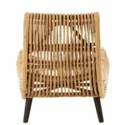Hellin Fauteuils Fauteuil En Bambou Et Rotin Naturel -Chaise Soldes Magasin fauteuil en bambou et rotin naturel 5