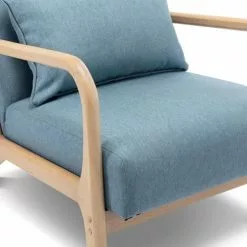 Alice's Garden Fauteuils Fauteuil En Bois Avec Tissu Bleu 65x 80x79cm 9 Alice's Garden Fauteuils Fauteuil En Bois Avec Tissu Bleu 65x 80x79cm -Chaise Soldes Magasin fauteuil en bois avec tissu bleu 65x 80x79cm 3