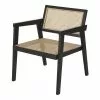 Maisons Du Monde Fauteuils Fauteuil En Bois De Hêtre Noir Cannage En Rotin