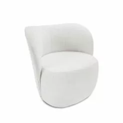 Micadoni Home Fauteuils Fauteuil En Boucle Beige -Chaise Soldes Magasin fauteuil en boucle beige 3