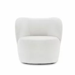 Micadoni Home Fauteuils Fauteuil En Boucle Beige -Chaise Soldes Magasin fauteuil en boucle beige 4