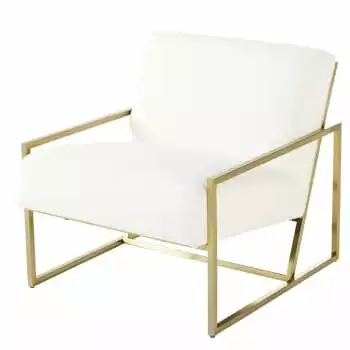 Maisons Du Monde Fauteuils Fauteuil En Velours Jaune Pieds En Acier Doré 5 Maisons Du Monde Fauteuils Fauteuil En Velours Jaune Pieds En Acier Doré – Image 5