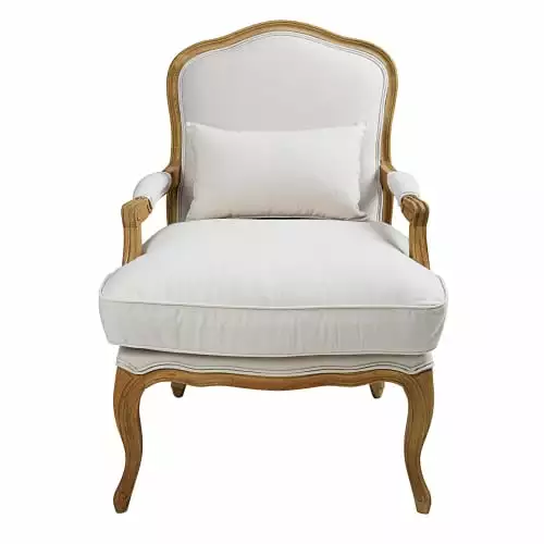 Maisons Du Monde Fauteuils Fauteuil En Coton Coloris Lin Et Chêne 2 Maisons Du Monde Fauteuils Fauteuil En Coton Coloris Lin Et Chêne – Image 2