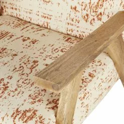 Maisons Du Monde Fauteuils Fauteuil En Coton Façon Tapisserie Multicolore Et Bois De Manguier -Chaise Soldes Magasin fauteuil en coton facon tapisserie multicolore et bois de manguier 1000 16 33 219588 3