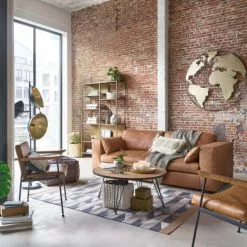 Maisons Du Monde Fauteuils Fauteuil En Cuir De Vachette Marron Vieilli -Chaise Soldes Magasin fauteuil en cuir de vachette marron vieilli 1000 13 22 166154 21