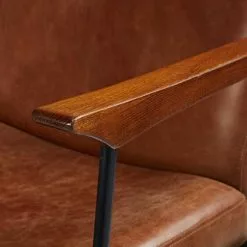 Maisons Du Monde Fauteuils Fauteuil En Cuir De Vachette Marron Vieilli -Chaise Soldes Magasin fauteuil en cuir de vachette marron vieilli 1000 13 22 166154 3