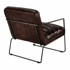 Maisons Du Monde Fauteuils Fauteuil En Cuir Marron -Chaise Soldes Magasin fauteuil en cuir marron 1000 11 30 155748 3