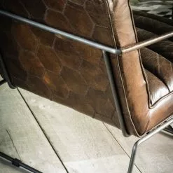 Maisons Du Monde Fauteuils Fauteuil En Cuir Marron -Chaise Soldes Magasin fauteuil en cuir marron 1000 11 30 155748 6