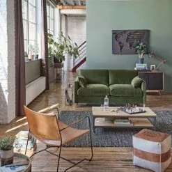 Maisons Du Monde Fauteuils Fauteuil En Cuir Marron -Chaise Soldes Magasin fauteuil en cuir marron 1000 2 10 199106 10