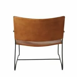 Maisons Du Monde Fauteuils Fauteuil En Cuir Marron -Chaise Soldes Magasin fauteuil en cuir marron 1000 2 10 199106 3