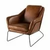 Maisons Du Monde Fauteuils Fauteuil En Cuir Marron