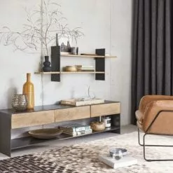 Maisons Du Monde Fauteuils Fauteuil En Cuir Marron -Chaise Soldes Magasin fauteuil en cuir marron 1000 6 1 175973 13