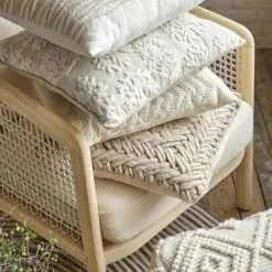 Maisons Du Monde Fauteuils Fauteuil En Frêne Avec Coussins En Coton Beige -Chaise Soldes Magasin fauteuil en frene avec coussins en coton beige 1000 3 21 210310 5
