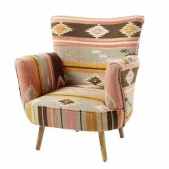 Maisons Du Monde Fauteuils Fauteuil En Kilim Multicolore
