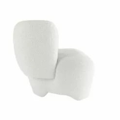 Potiron Paris Fauteuils Fauteuil En Laine Bouclée écrue -Chaise Soldes Magasin fauteuil en laine bouclee ecrue 4