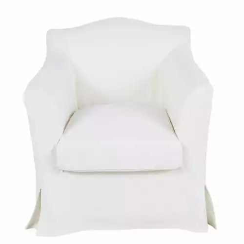 Maisons Du Monde Fauteuils Fauteuil En Lin Froissé Blanc 1 Maisons Du Monde Fauteuils Fauteuil En Lin Froissé Blanc
