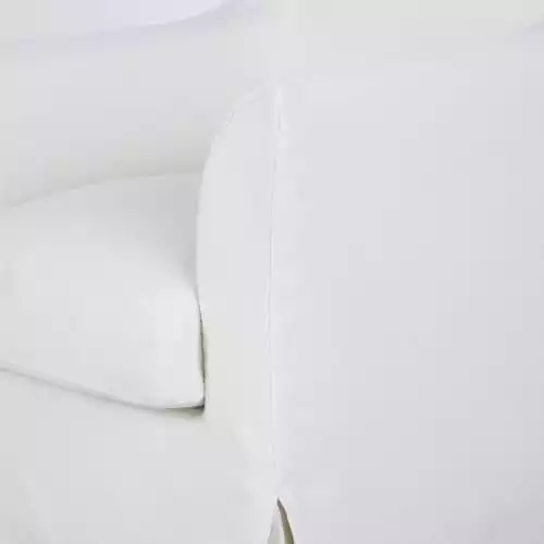 Maisons Du Monde Fauteuils Fauteuil En Lin Froissé Blanc 3 Maisons Du Monde Fauteuils Fauteuil En Lin Froissé Blanc – Image 3