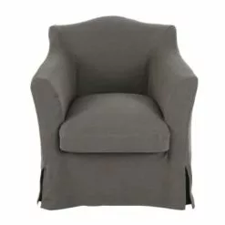 Maisons Du Monde Fauteuils Fauteuil En Lin Ivoire Effet Vieilli -Chaise Soldes Magasin fauteuil en lin gris effet vieilli anaelle 1000 12 14 201734 1