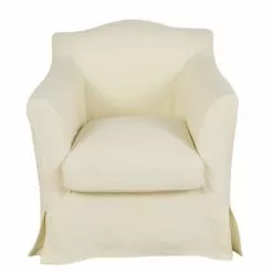 Maisons Du Monde Fauteuils Fauteuil En Lin Ivoire Effet Vieilli