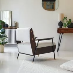 Tikamoon Fauteuils Fauteuil En Mindi Et Tissu -Chaise Soldes Magasin fauteuil en mindi et tissu 3