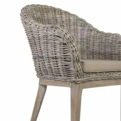 MOYCOR Fauteuils Fauteuil En Rotin Beige -Chaise Soldes Magasin fauteuil en rotin beige 4