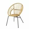 Maisons Du Monde Fauteuils Et Poufs Enfant Fauteuil En Rotin Et Métal Noir