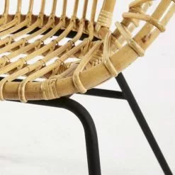 Maisons Du Monde Fauteuils Et Poufs Enfant Fauteuil En Rotin Et Métal Noir -Chaise Soldes Magasin fauteuil en rotin et metal noir 1000 12 30 181045 3