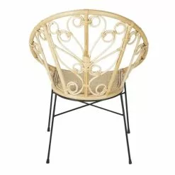 Maisons Du Monde Fauteuils Fauteuil En Rotin Et Métal Noir -Chaise Soldes Magasin fauteuil en rotin et metal noir 1000 14 15 222153 3