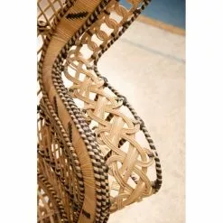 Kok Maison Fauteuils Fauteuil En Rotin Marron Clair -Chaise Soldes Magasin fauteuil en rotin marron clair 3