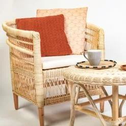 HYDILE Fauteuils Fauteuil En Rotin Naturel Et Pieds En Teck 7 HYDILE Fauteuils Fauteuil En Rotin Naturel Et Pieds En Teck -Chaise Soldes Magasin fauteuil en rotin naturel et pieds en teck 2