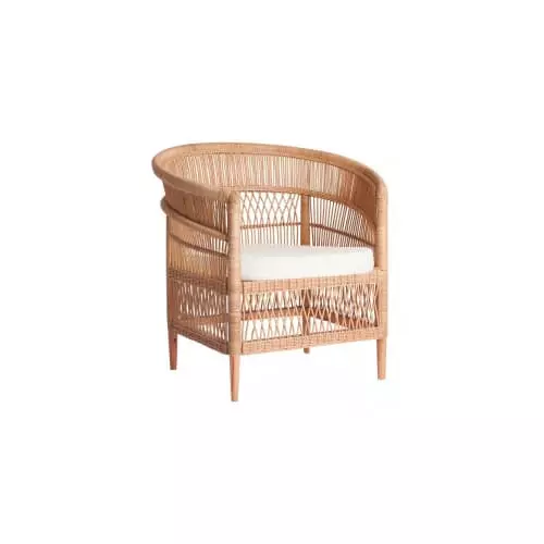 HYDILE Fauteuils Fauteuil En Rotin Naturel Et Pieds En Teck 4 HYDILE Fauteuils Fauteuil En Rotin Naturel Et Pieds En Teck – Image 4