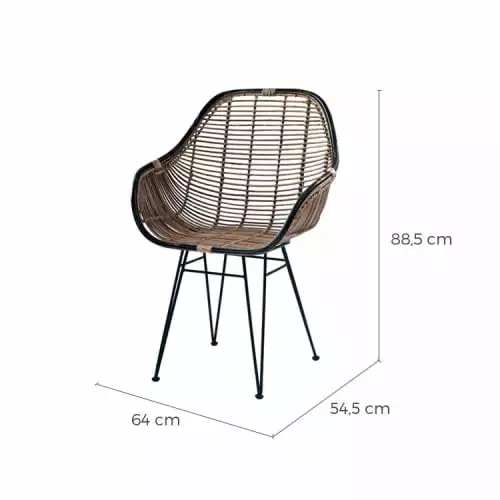 Rendez Vous Déco Fauteuils Fauteuil En Rotin Naturel Foncé 4 Rendez Vous Déco Fauteuils Fauteuil En Rotin Naturel Foncé – Image 4