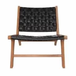 Rendez Vous Déco Fauteuils Fauteuil En Teck Et Cuir Tréssé Noir 10 Rendez Vous Déco Fauteuils Fauteuil En Teck Et Cuir Tréssé Noir -Chaise Soldes Magasin fauteuil en teck et cuir tresse noir 4