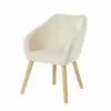 Baita Fauteuils Fauteuil En Tissu 1 Place Blanc Crème