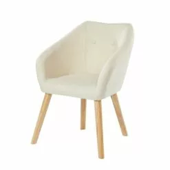 Baita Fauteuils Fauteuil En Tissu 1 Place Blanc Crème