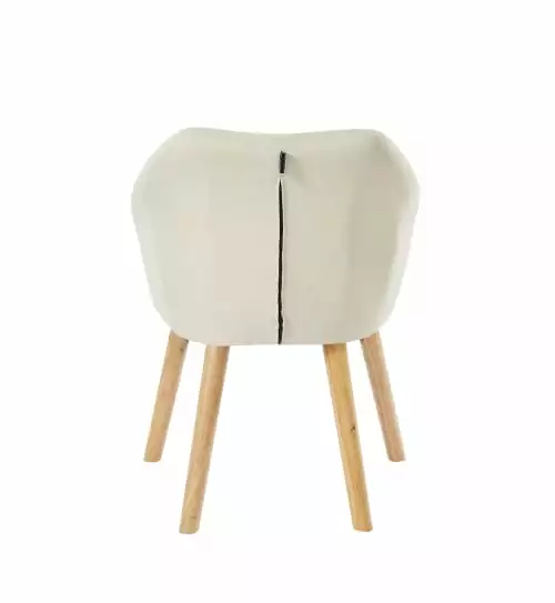 Baita Fauteuils Fauteuil En Tissu 1 Place Blanc Crème 5 Baita Fauteuils Fauteuil En Tissu 1 Place Blanc Crème – Image 5