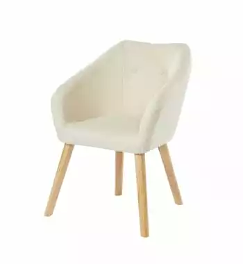 Baita Fauteuils Fauteuil En Tissu 1 Place Blanc Crème 6 Baita Fauteuils Fauteuil En Tissu 1 Place Blanc Crème – Image 6
