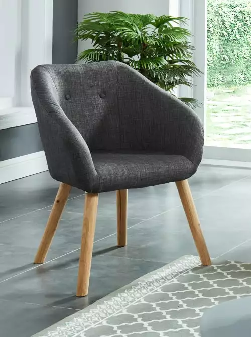 Baita Fauteuils Fauteuil En Tissu 1 Place Gris 2 Baita Fauteuils Fauteuil En Tissu 1 Place Gris – Image 2