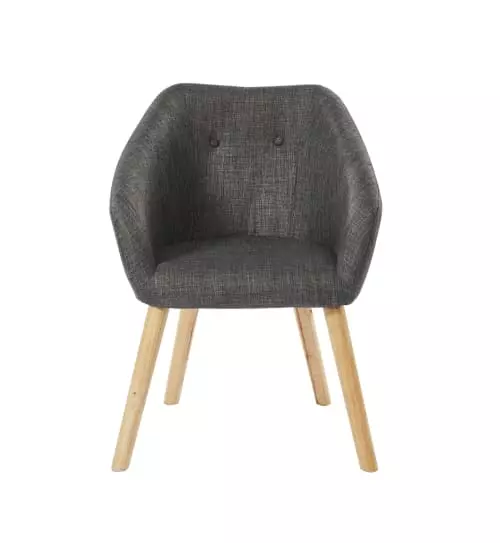 Baita Fauteuils Fauteuil En Tissu 1 Place Gris 4 Baita Fauteuils Fauteuil En Tissu 1 Place Gris – Image 4