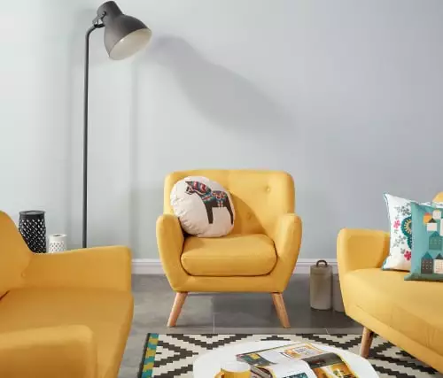 Baita Fauteuils Fauteuil En Tissu 1 Place Jaune 2 Baita Fauteuils Fauteuil En Tissu 1 Place Jaune – Image 2