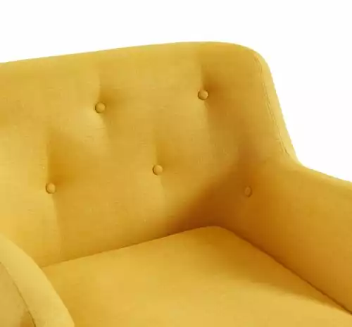 Baita Fauteuils Fauteuil En Tissu 1 Place Jaune 5 Baita Fauteuils Fauteuil En Tissu 1 Place Jaune – Image 5