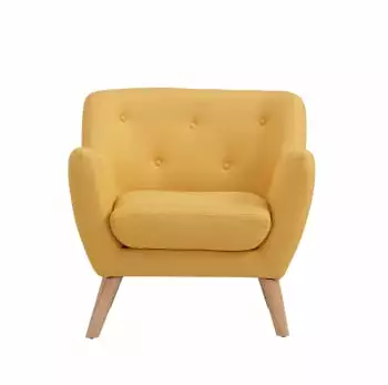 Baita Fauteuils Fauteuil En Tissu 1 Place Jaune 6 Baita Fauteuils Fauteuil En Tissu 1 Place Jaune – Image 6