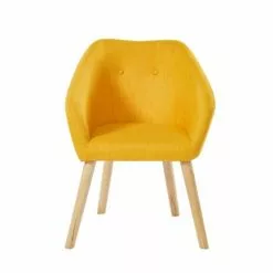 Baita Fauteuils Fauteuil En Tissu 1 Place Jaune -Chaise Soldes Magasin fauteuil en tissu 1 place jaune 9