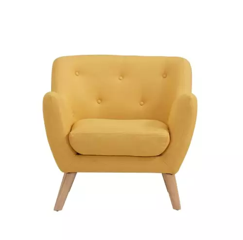 Baita Fauteuils Fauteuil En Tissu 1 Place Jaune 1 Baita Fauteuils Fauteuil En Tissu 1 Place Jaune
