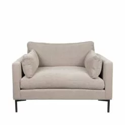 Zuiver Fauteuils Fauteuil En Tissu Beige -Chaise Soldes Magasin fauteuil en tissu beige 3