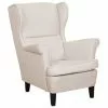 Beliani Fauteuils Fauteuil En Tissu Beige Clair