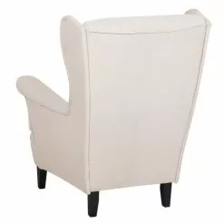 Beliani Fauteuils Fauteuil En Tissu Beige Clair -Chaise Soldes Magasin fauteuil en tissu beige clair 4