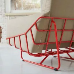 Tikamoon Fauteuils Fauteuil En Tissu Camel -Chaise Soldes Magasin fauteuil en tissu camel 4